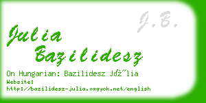 julia bazilidesz business card